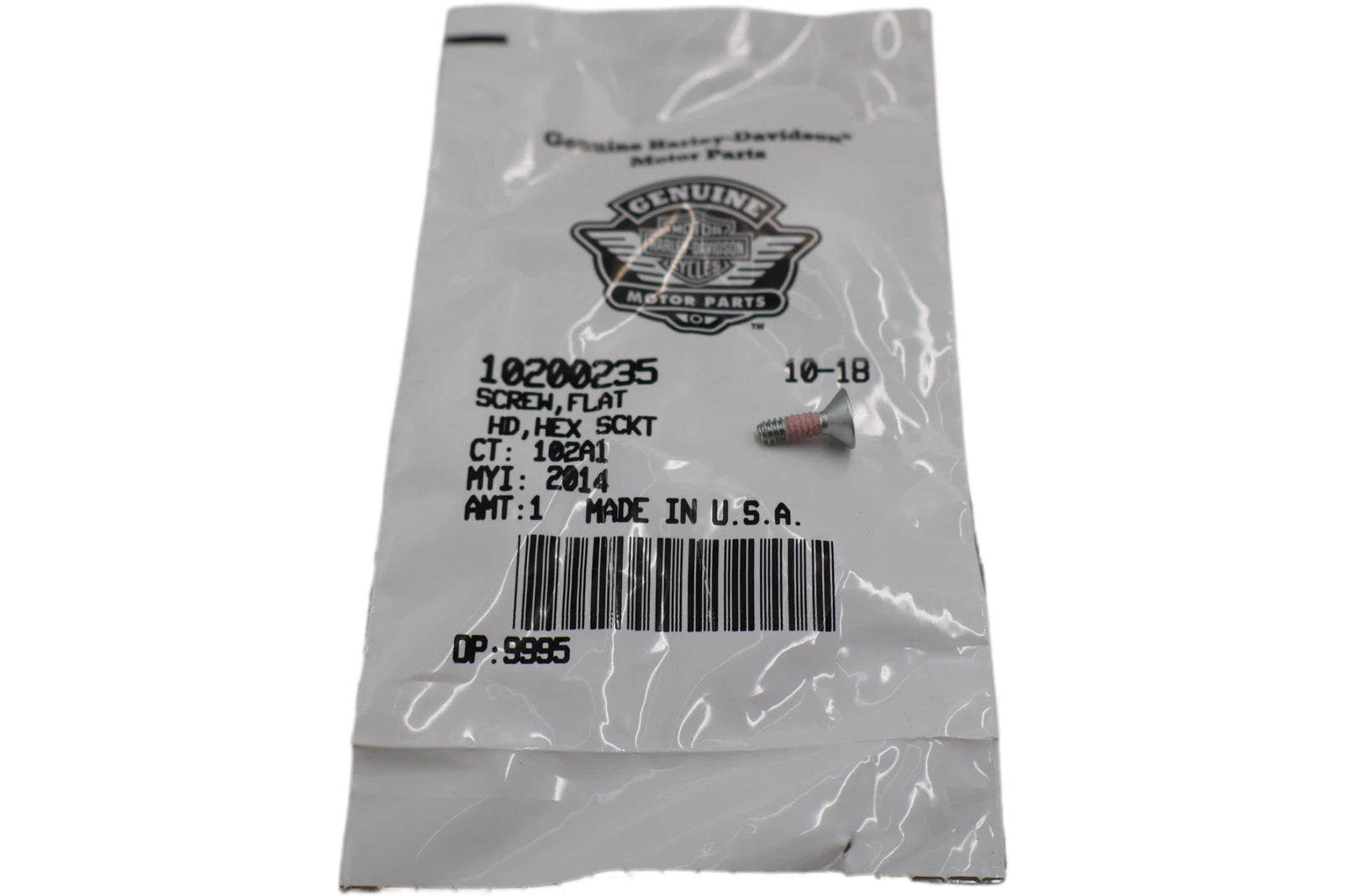 Air Cleaner Screw Flat Head Hex for Harley-Davidson CVO Breakout (2013–2017)