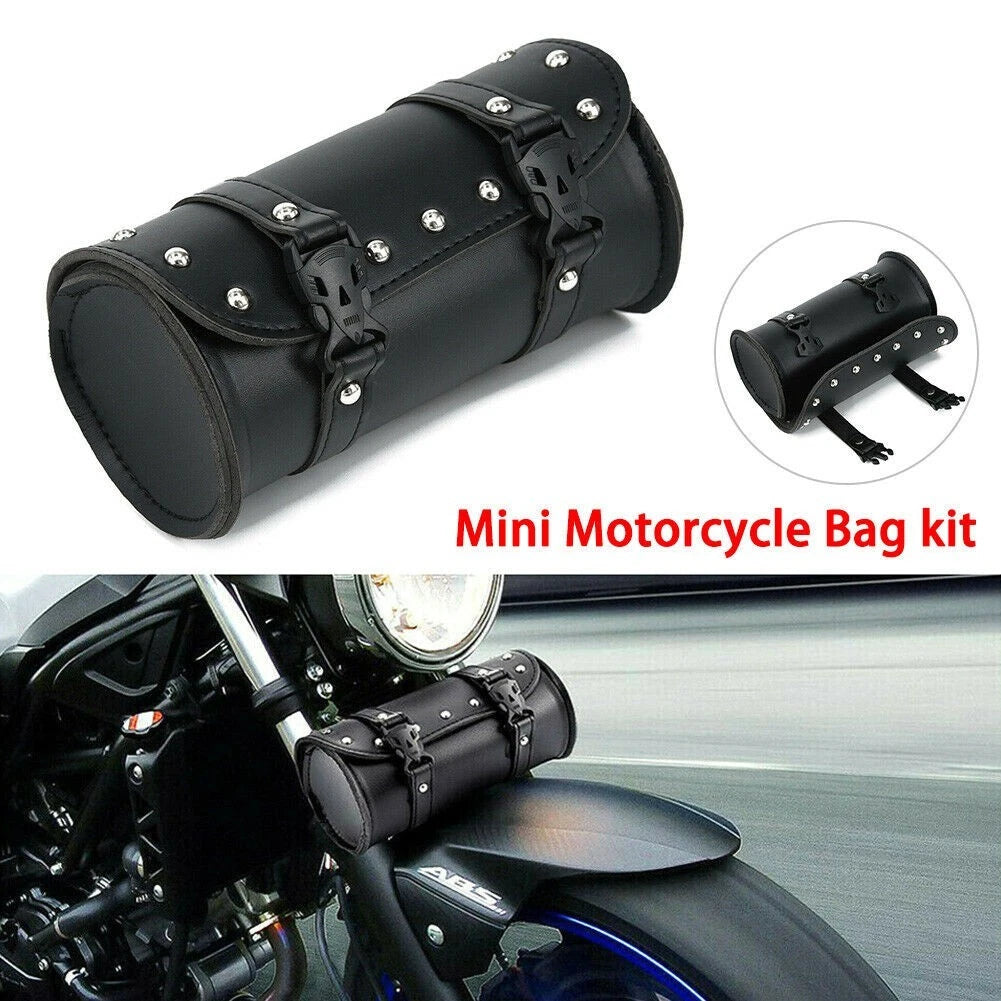 Leather Motorcycle Front Fork Tool Bag for Harley Davidson