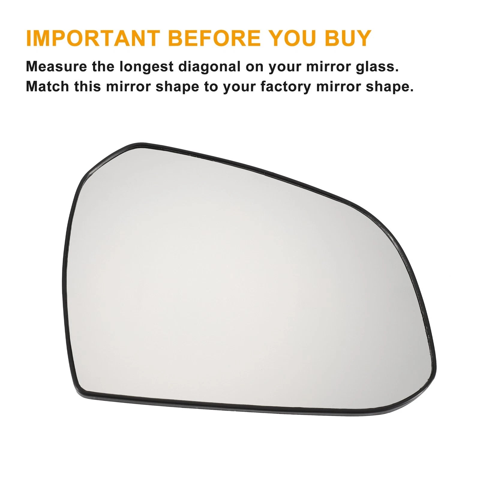 Right Side Mirror Glass Non Heated for Hyundai I10 (2013–2019)