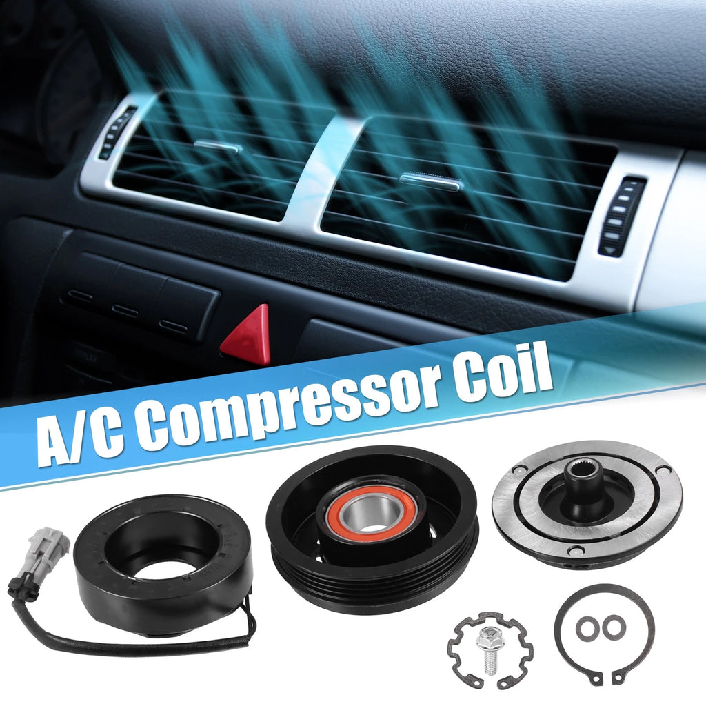 AC Compressor Clutch Kit Replacement Pulley Coil for Chevrolet Tahoe (2000–2014)
