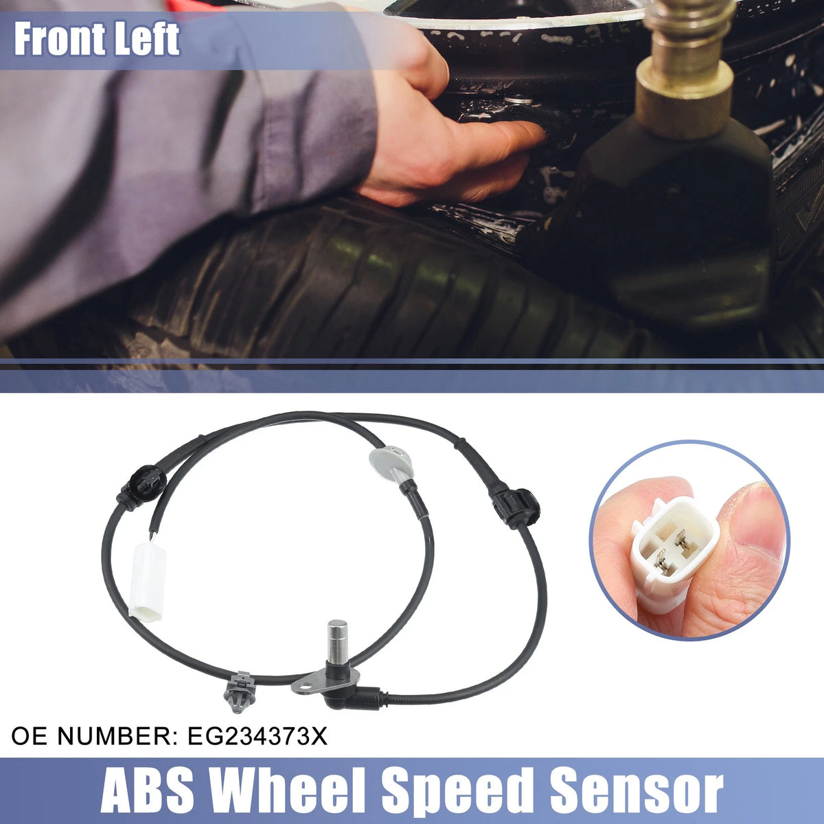 ABS Sensor Front Left Replacement for Mazda CX-7 (2007–2012)