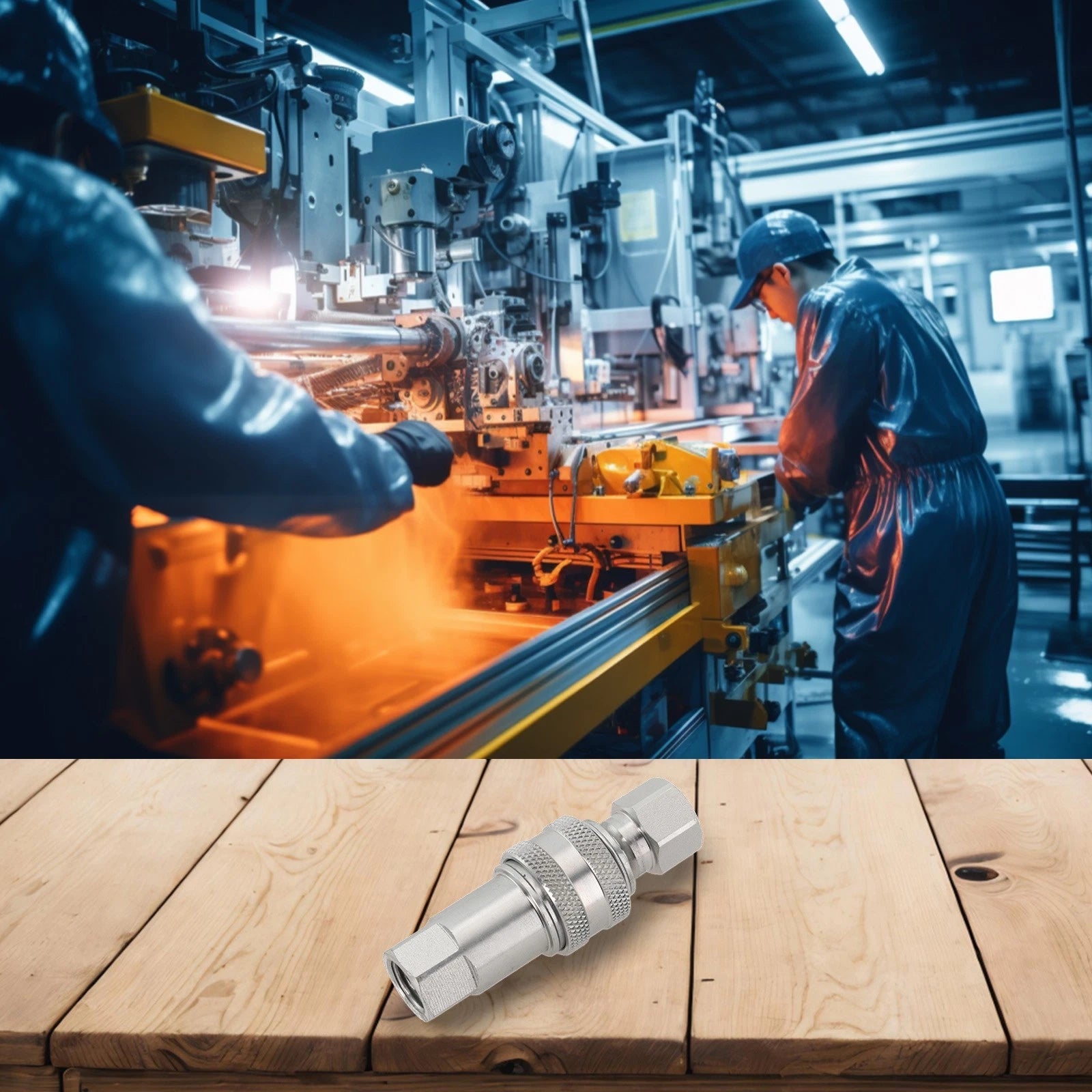 Steel Ball Locking Hydraulic Quick Connector for