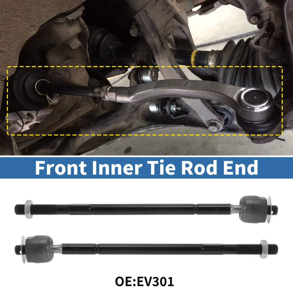 2 Pcs Front Inner Tie Rod End Links Replacement for Toyota Camry (1992–2001)