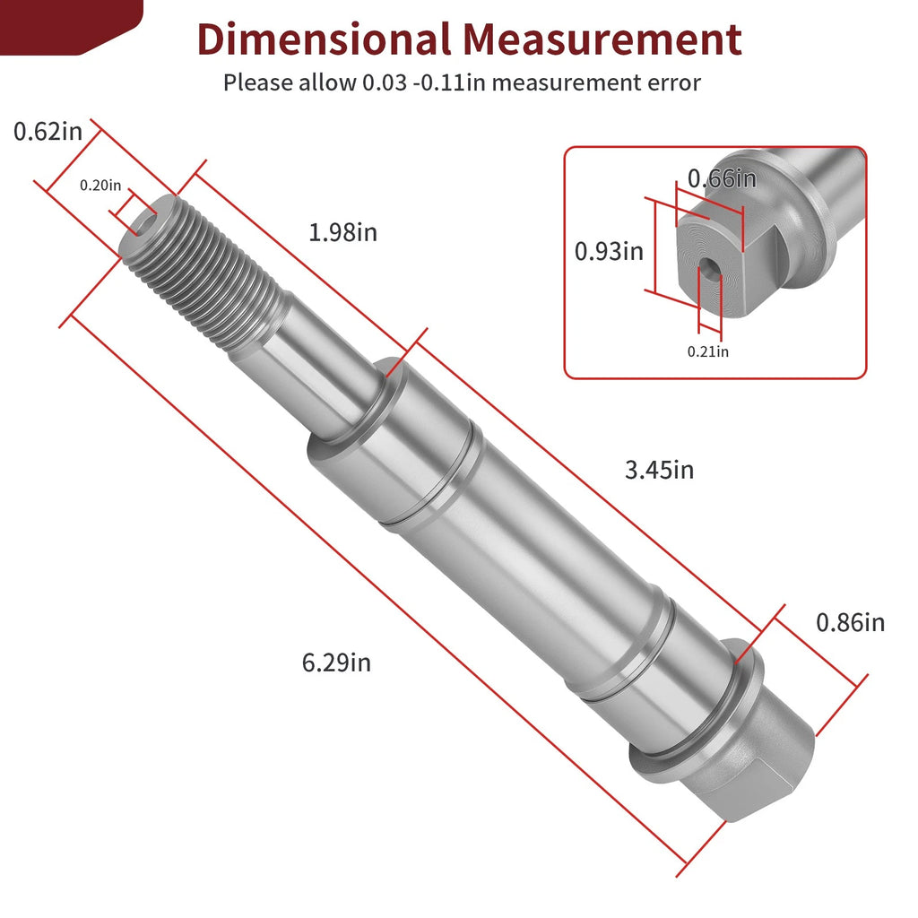 Impeller Shaft for Honda AquaTrax F12 F12X R12 R12X (2002–2007)