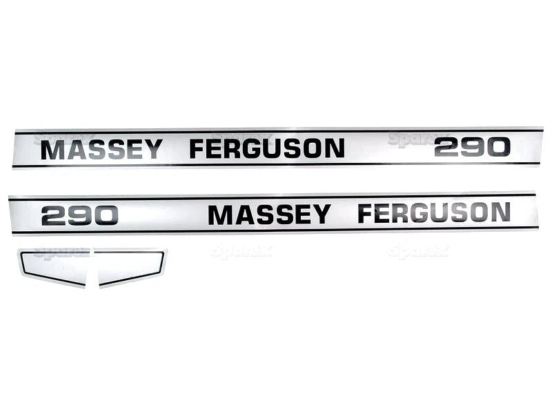 Bonnet Decal Set for Massey Ferguson 290 Tractor