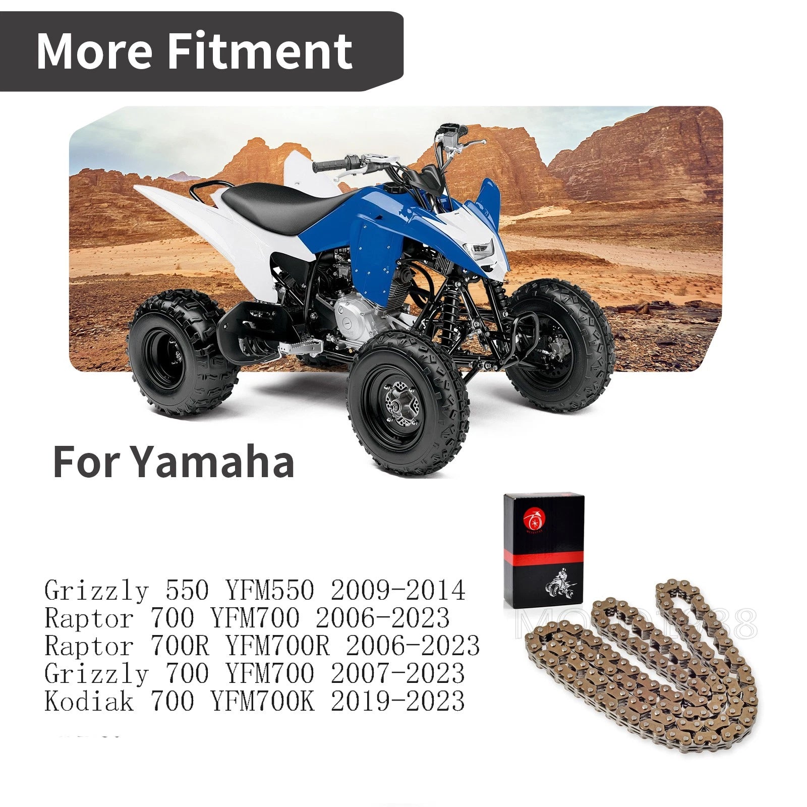 Cam Timing Chain 94591-57126-00 for Yamaha Raptor 700 700R (2006–2023)