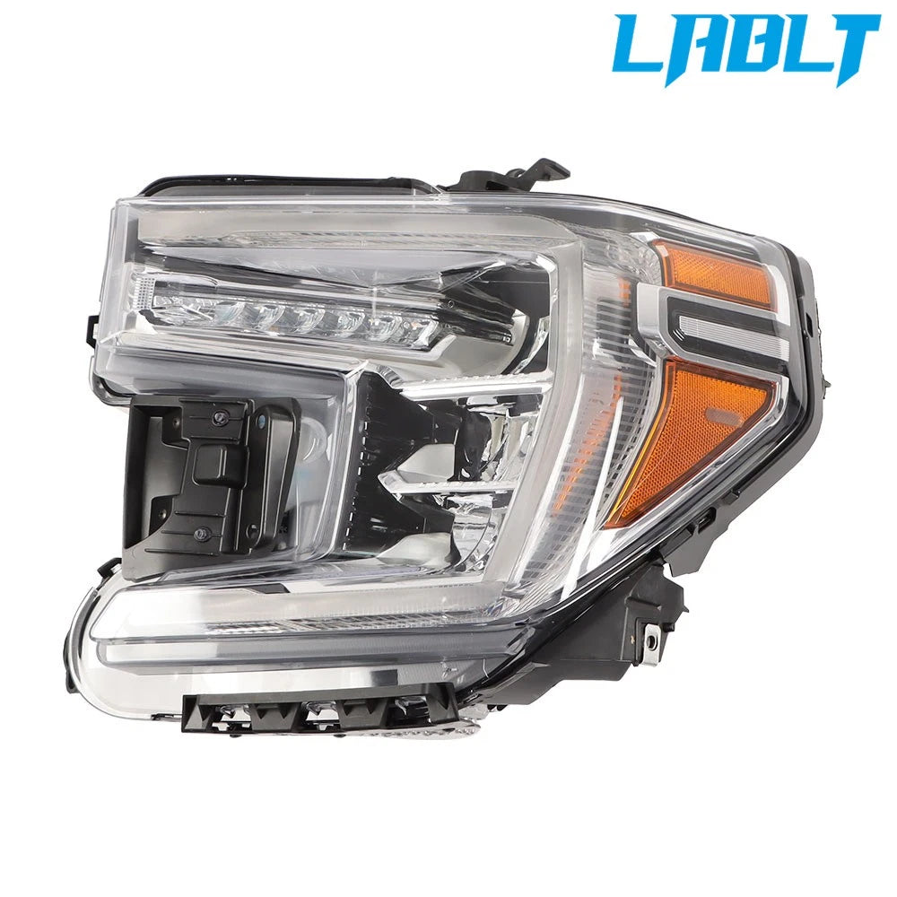 Left Side LED Headlight w/LED Signal Lamp for GMC Sierra 1500 (2019–2021)