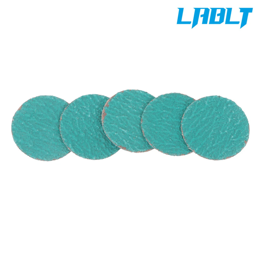 50Pack 2" 40 Grit Green Zirconia Quick Change Sanding Discs Type R