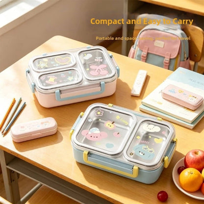 Thermal Stainless Steel Lunch Box for Work School (2 or 3 Sections)
