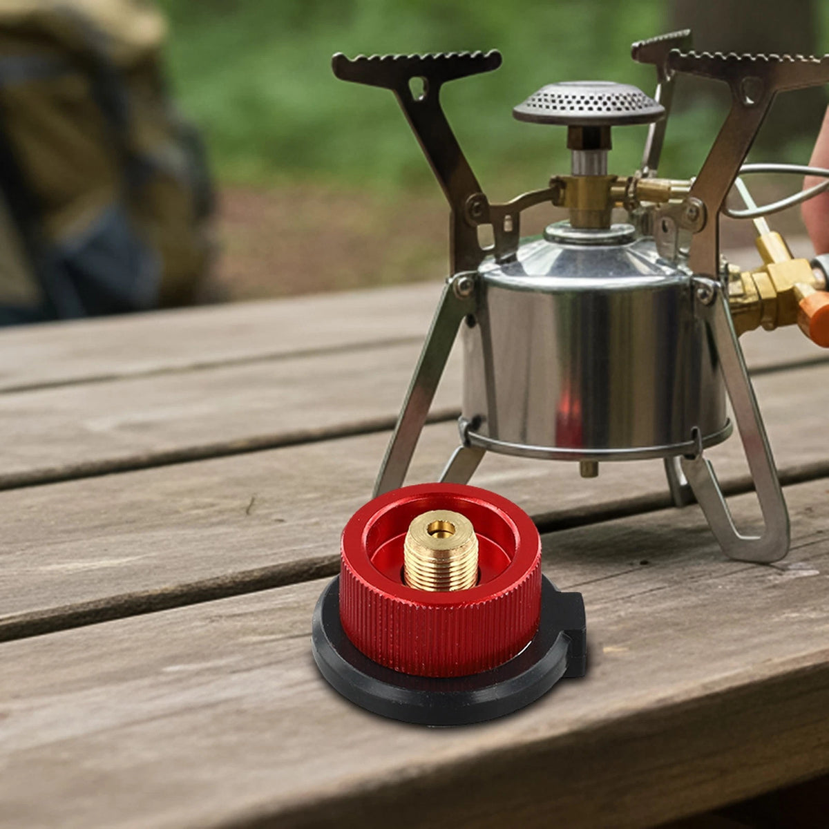Gas Adapter for Long Gas Tank Butane Camping (Portable)