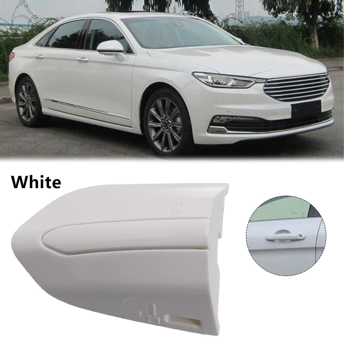 LH Driver Door Handle Cover Trim for Fusion (2013–2020), Edge (2015–2021)