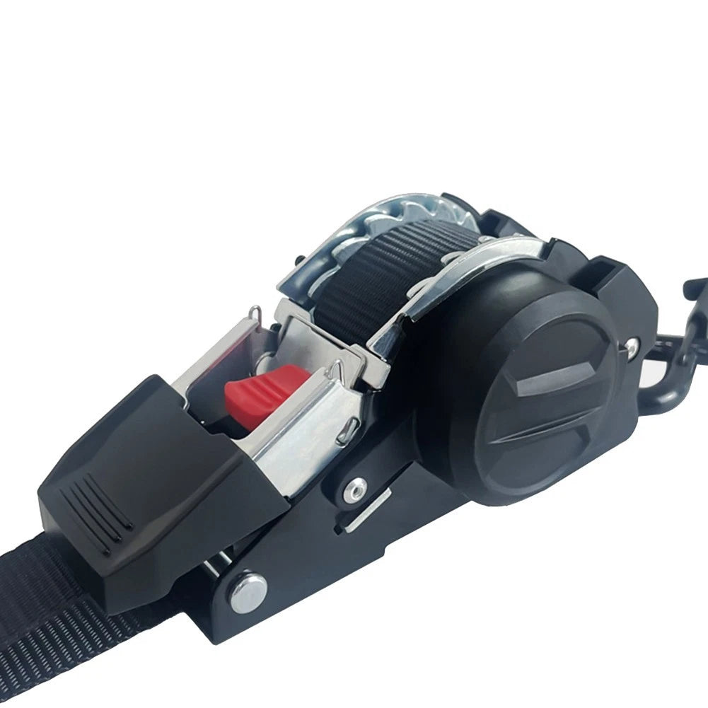 2X Automatic Retractable Ratchet Tie Down Straps for Universal Use
