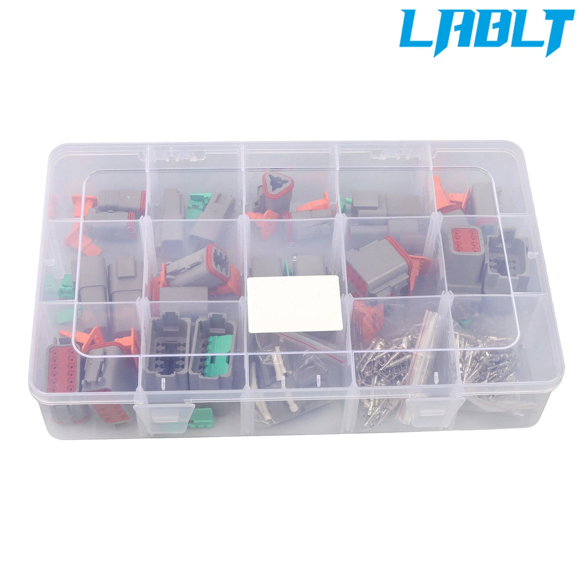 215Pcs DT Connector Kits 2 3 4 6 8 12 Pin Size 16 Stamped Contacts