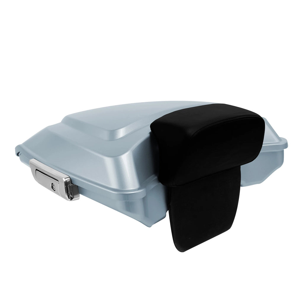 Silver Razor Trunk Backrest for Harley Touring Street Glide (2014–2023)