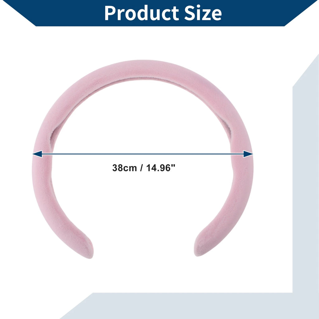Steering Wheel Cover for Car (14.96", Pink)