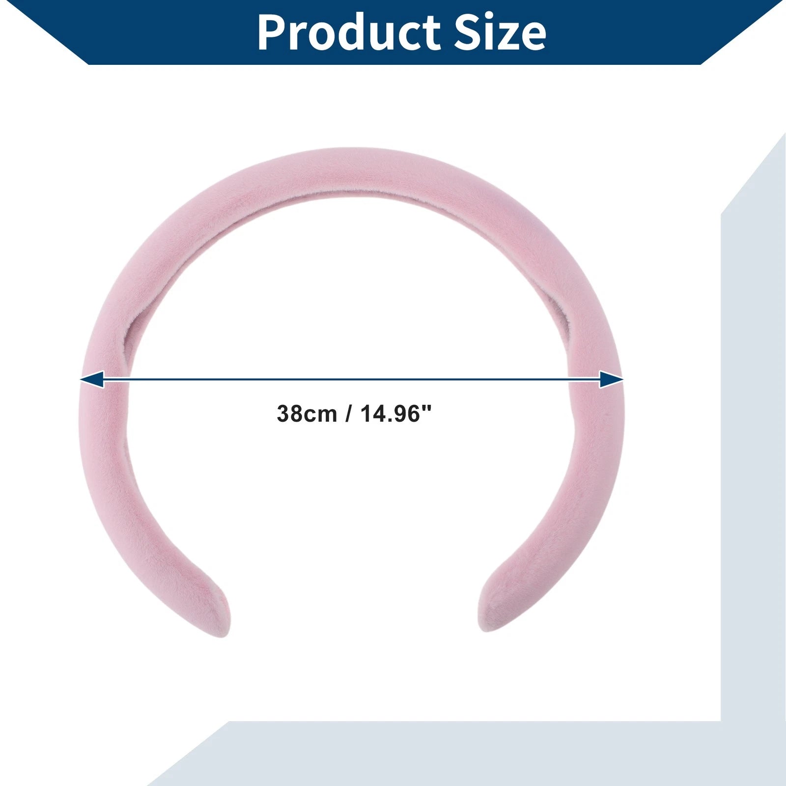 Steering Wheel Cover for Car (14.96", Pink)