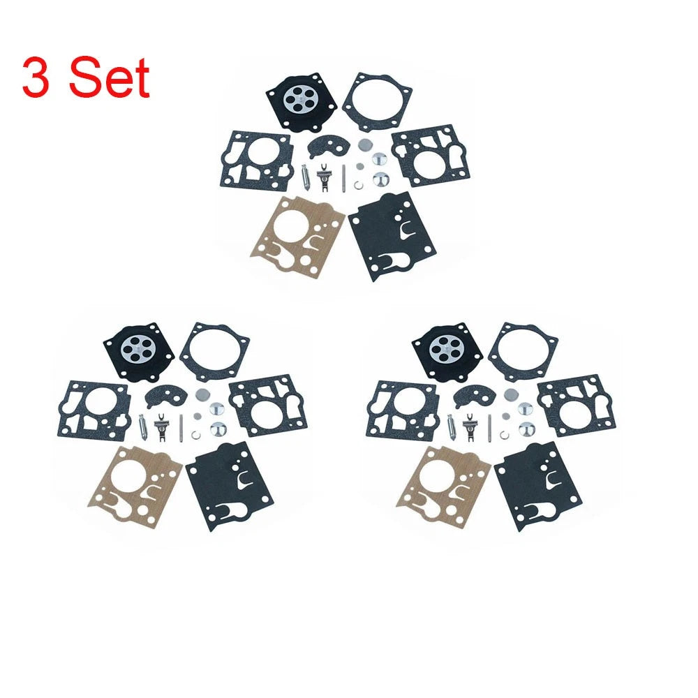 Set of 3 Chainsaw Carburetor Gasket Repair Kit for McCulloch, Homelite, Echo