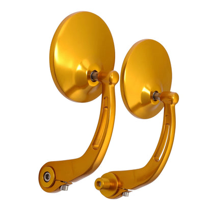 Gold Handle Bar End Rearview Mirrors for Harley Sportster S (2021–2025)