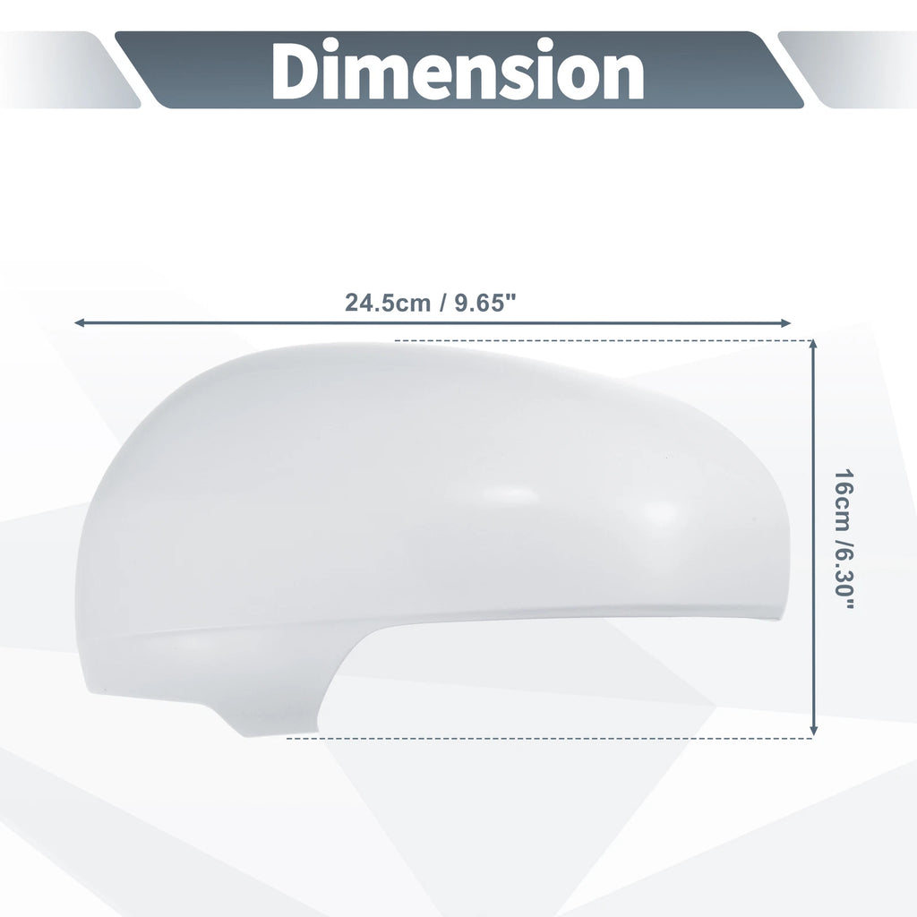 Left Side Rearview Mirror Cover Cap White for Toyota Prius (2010–2012)