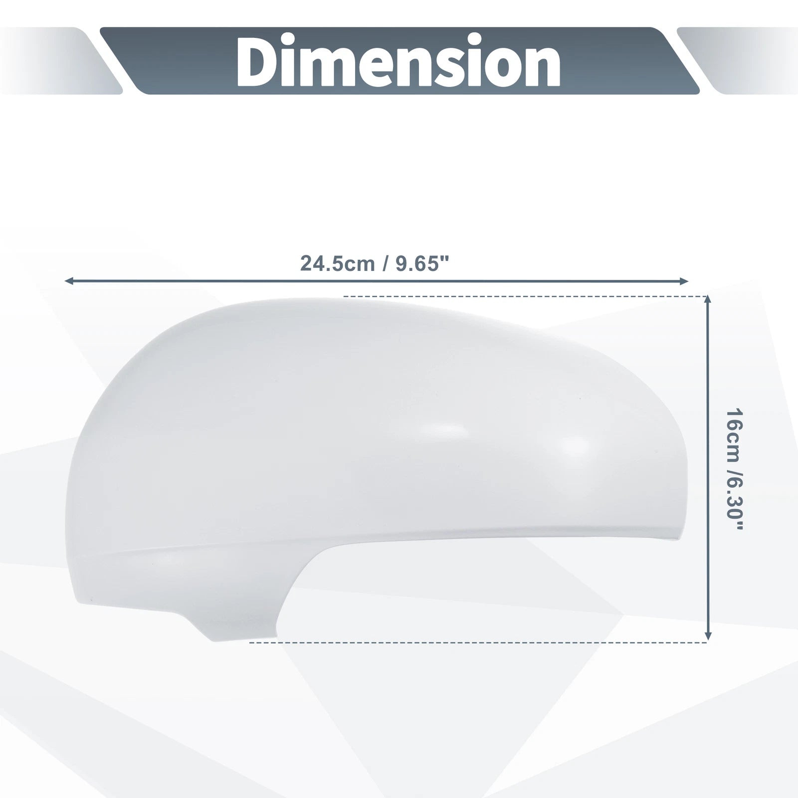 Left Side Rearview Mirror Cover Cap White for Toyota Prius (2010–2012)