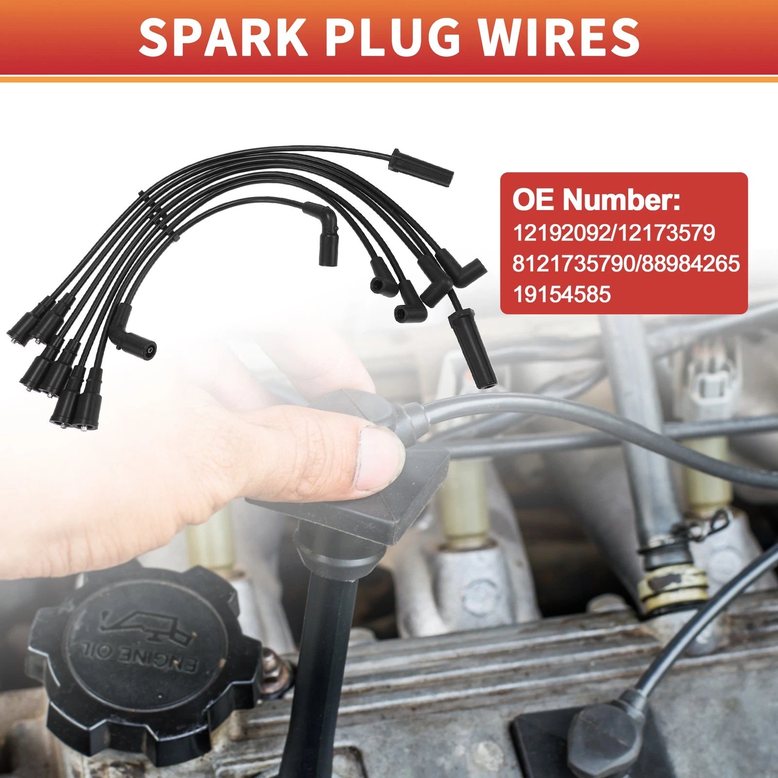 Spark Plug Wire Ignition Coil Cable Kit for Chevrolet Astro (1996–2005)