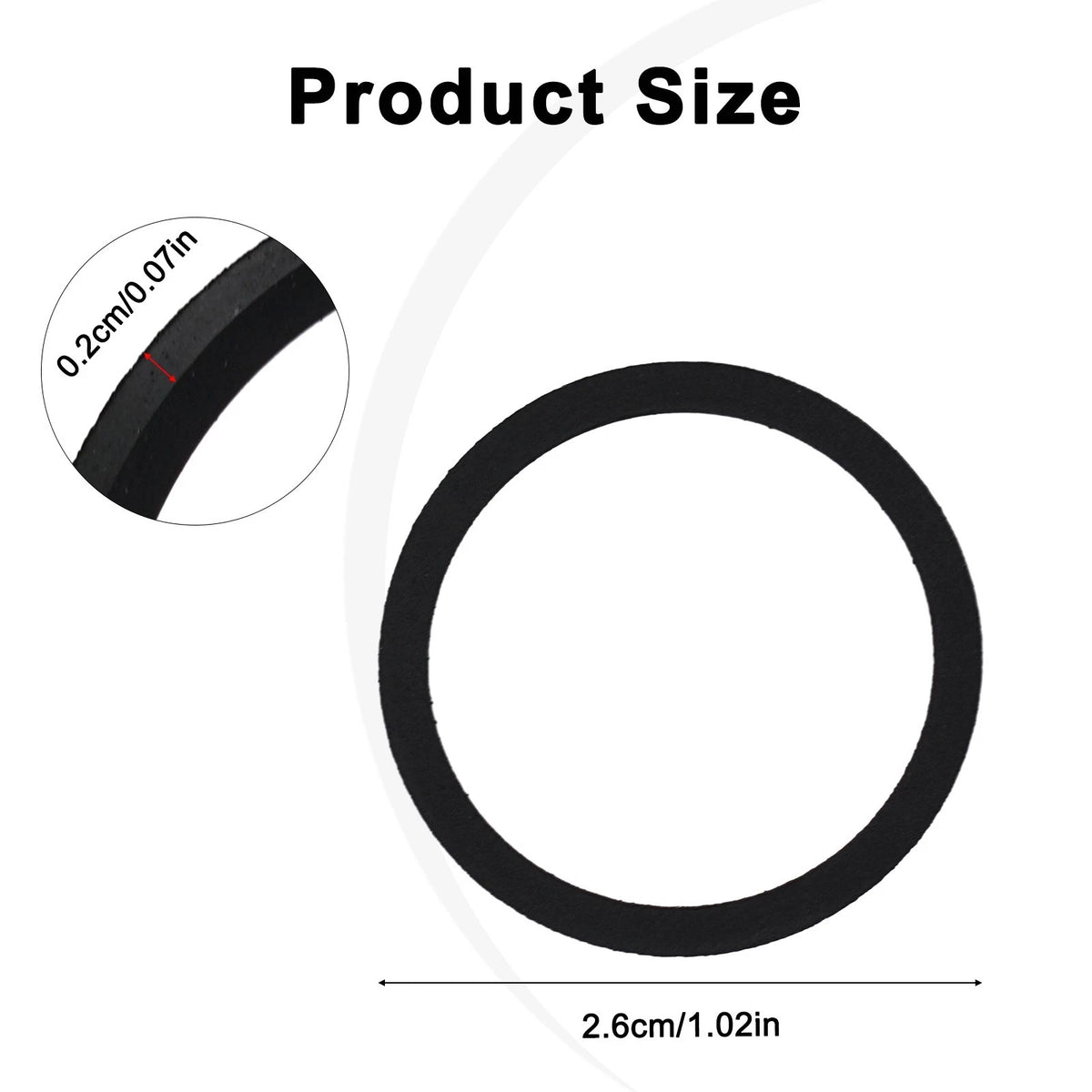 2X Sealing Ring for Hydraulic Brake Bike - Black, Wear Resistant
