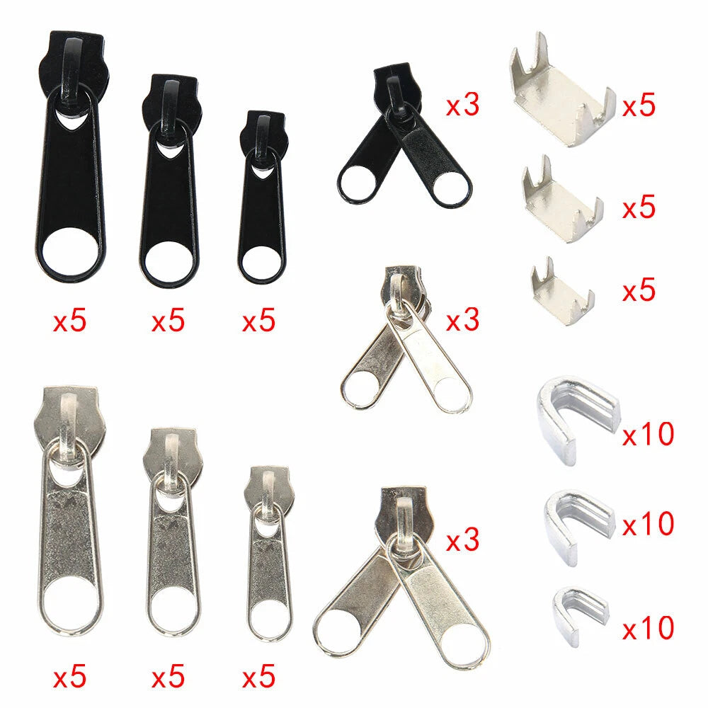 84Pcs Zipper Slider Repair Kit for Various Applications