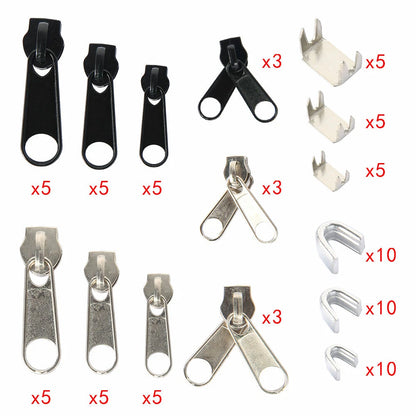 84Pcs Zipper Slider Repair Kit for Various Applications