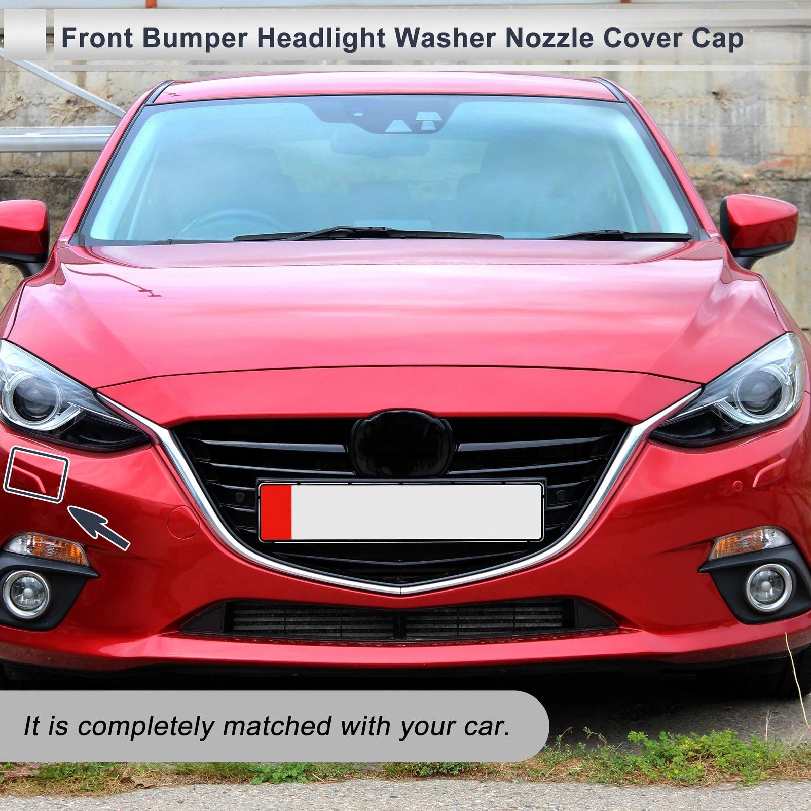 Front Right Headlight Washer Nozzle Cover Cap for Mazda 3 (2003–2013)