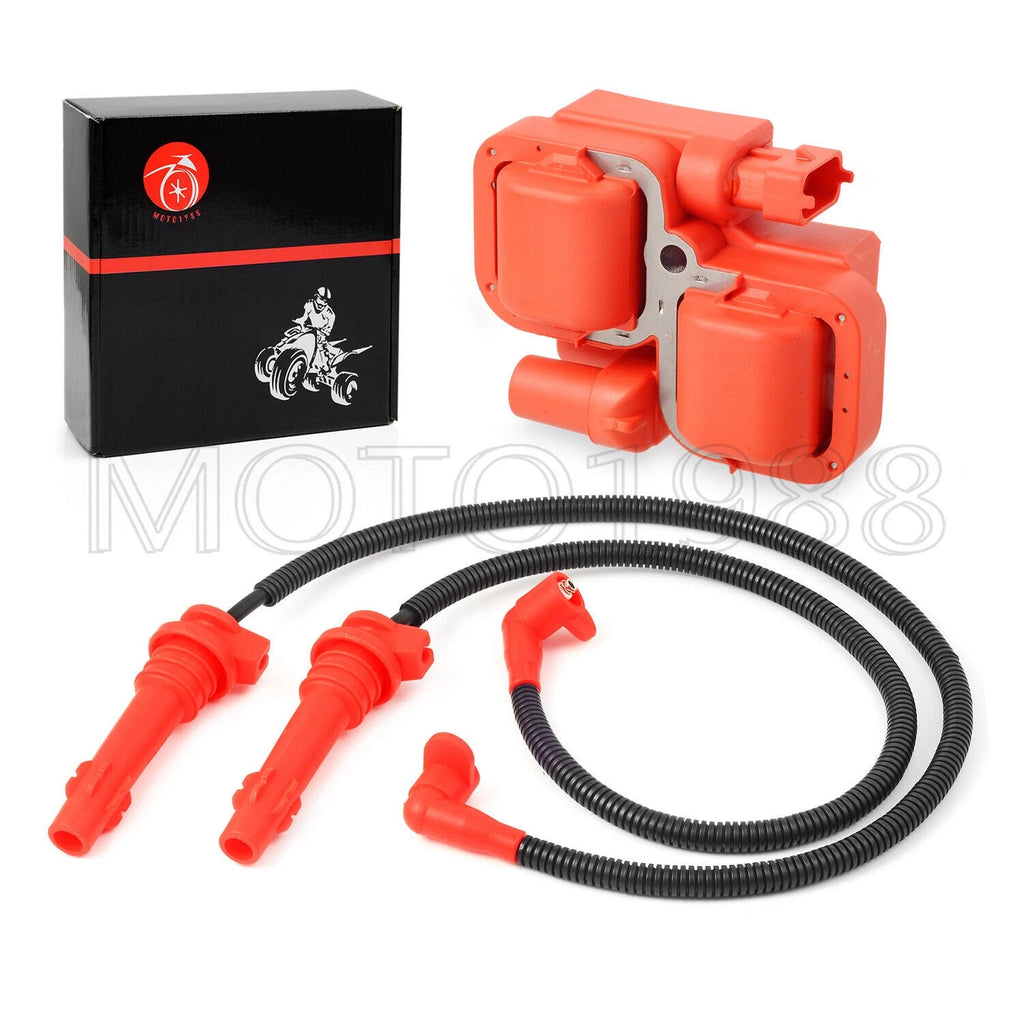 Ignition Coil with Spark Plug Wire Cap for Polaris Ranger XP 900 (2013–2019)
