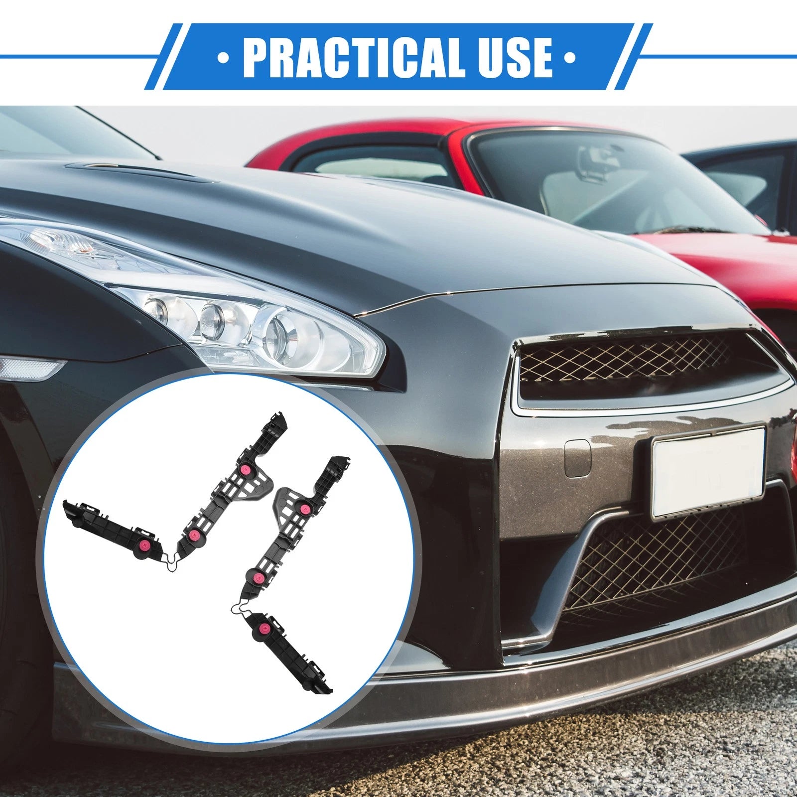 Rear Bumper Brackets Support Pair for Toyota Camry (2018–2022)