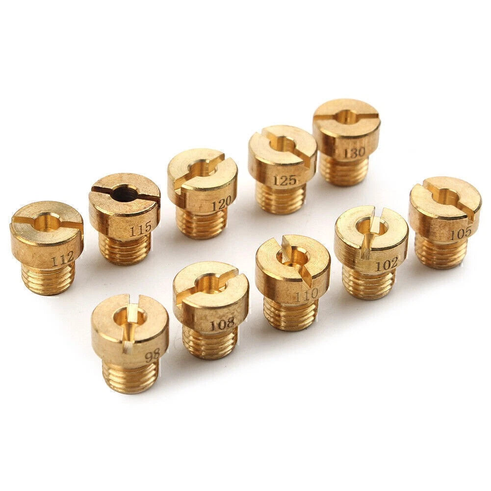 10 Pcs Carburetor Main Jet for Dellorto PHBG SHA 5mm (#98-130)