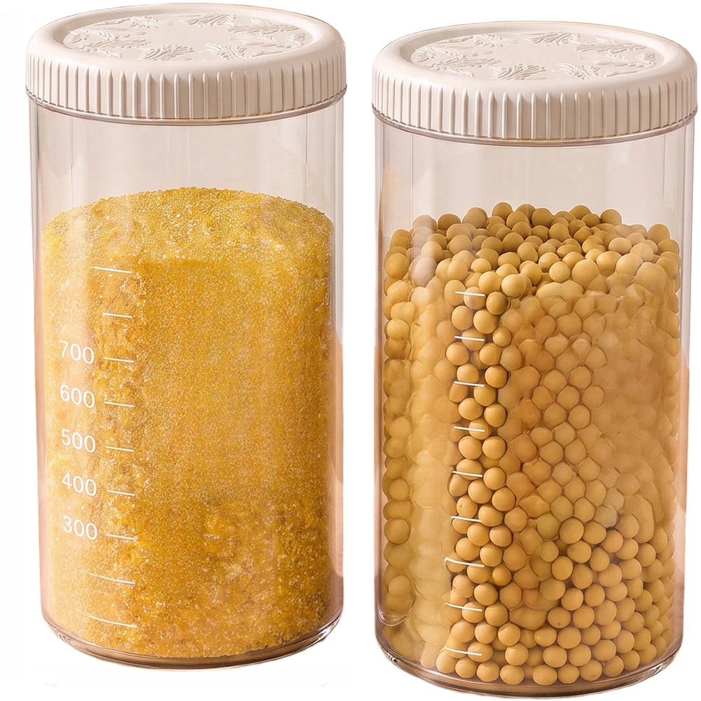 Airtight Storage Container for Quick Identification (Clear Visibility Design)