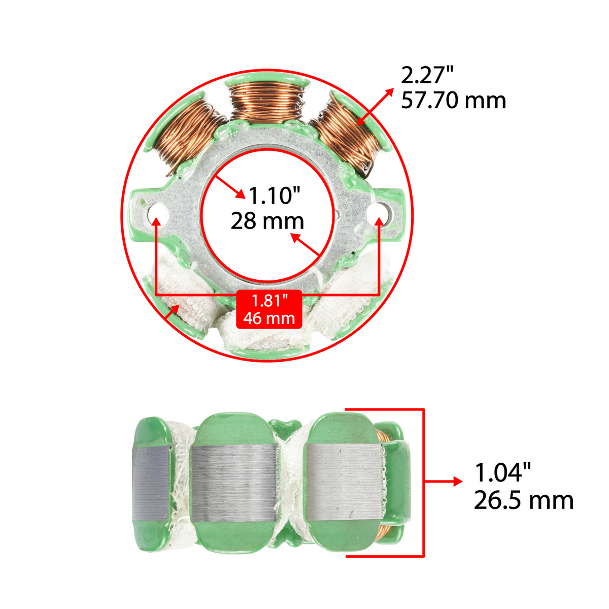 Stator Replacement for Suzuki RM250 RM250Z (2001–2008) Magneto