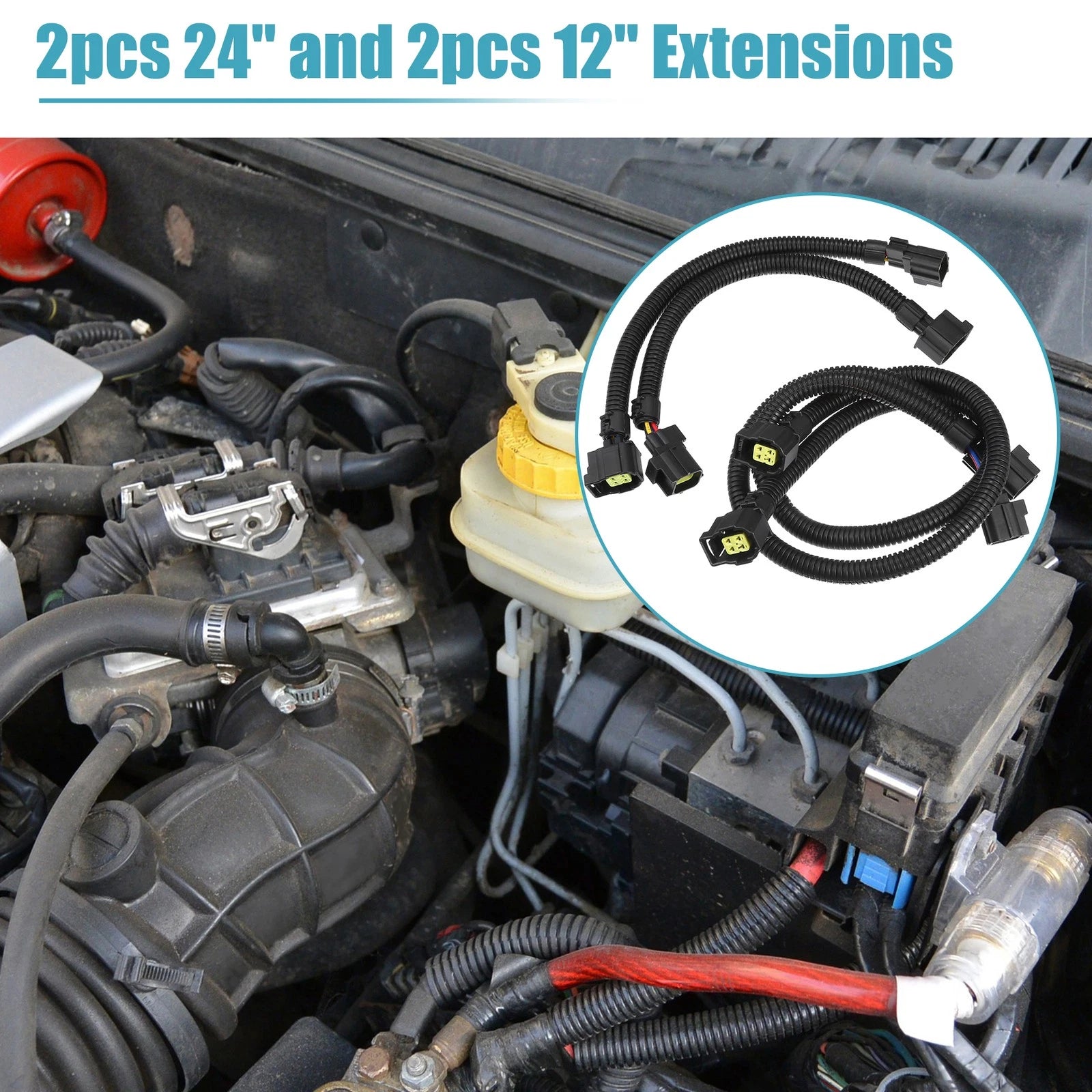 Oxygen Sensor Extension Harness Kit for Jeep Wrangler (2001–2019)