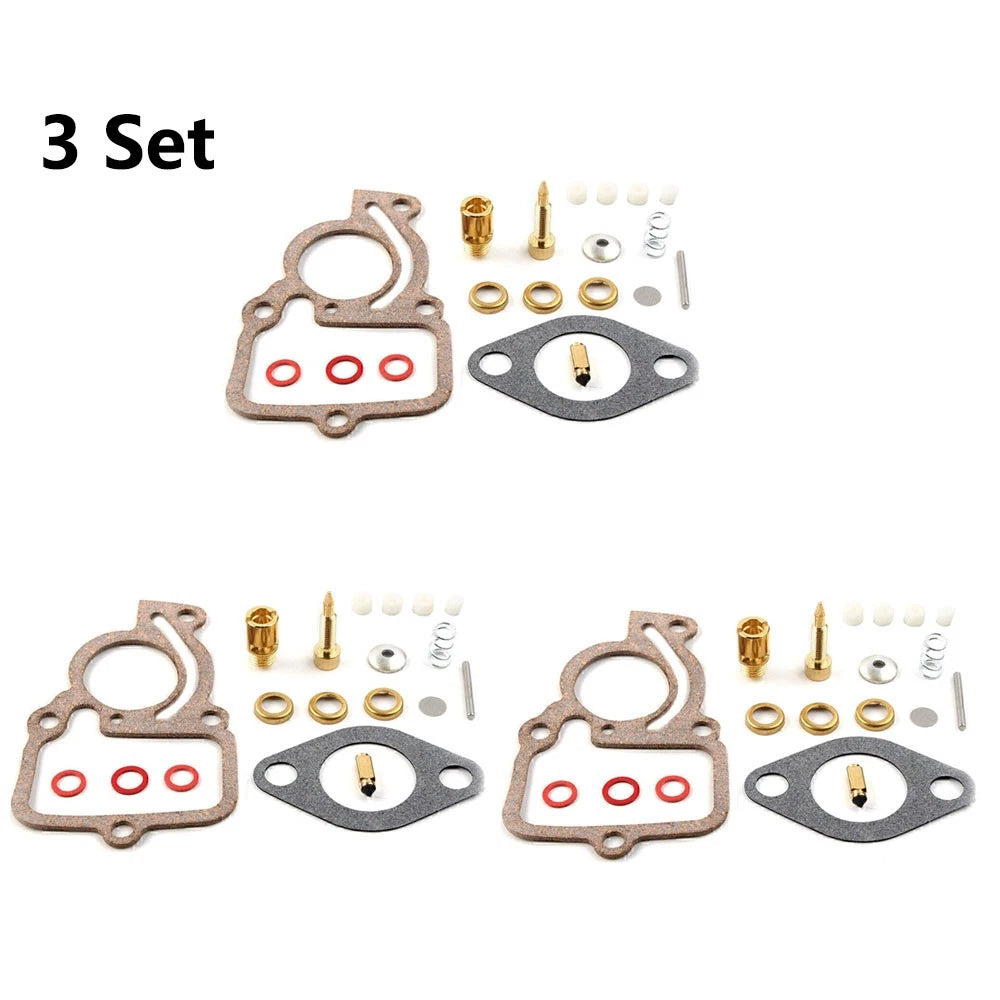 3X Carburetor Repair Kit for Farmall Cub Tractor (251234R94, 364579R91, 355712R91)