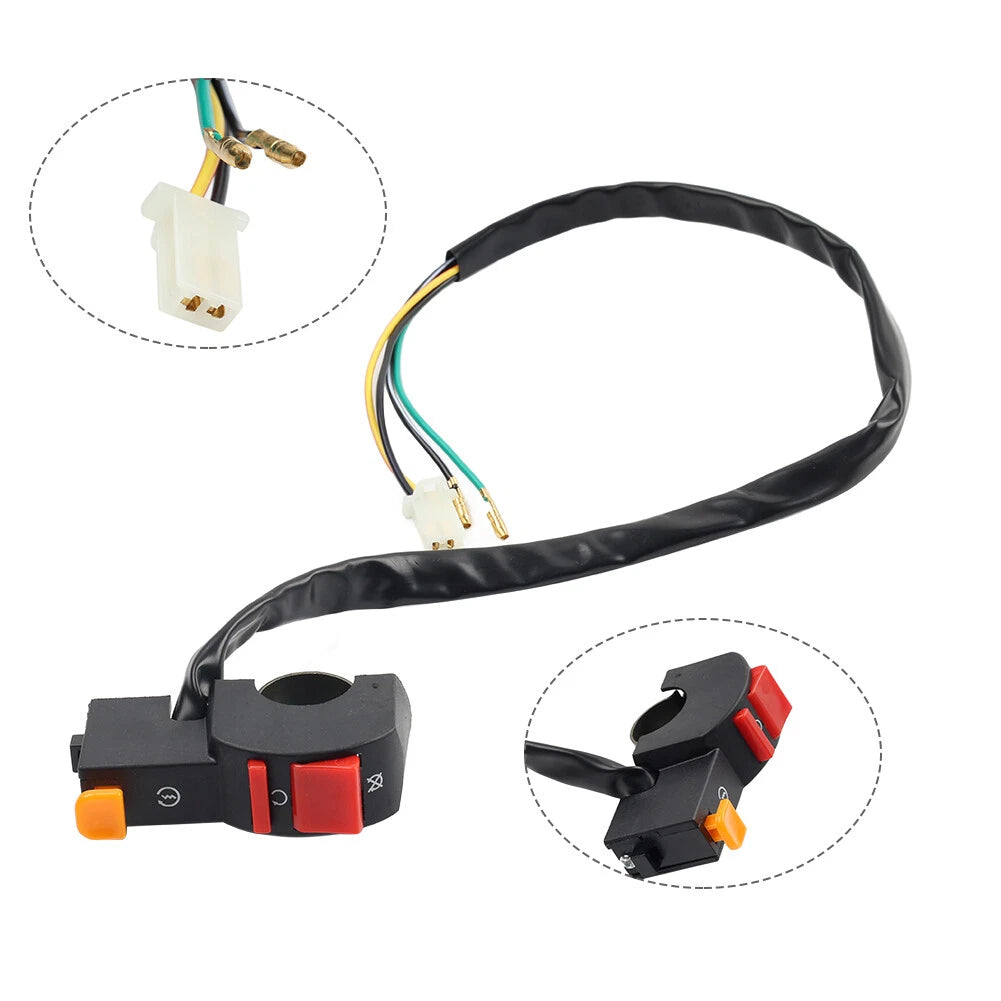 Universal 12V Handlebar ON/OFF Switch for Motorcycle Scooter (7/8" 22mm)