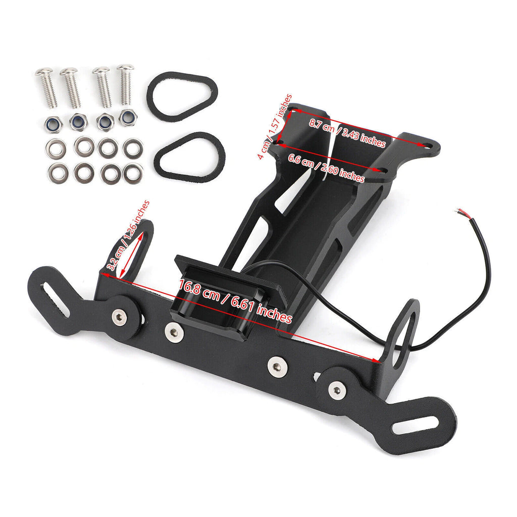 Rear License Plate Holder Bracket for Yamaha FJ-09/MT-09 Tracer (2015–2018) T9