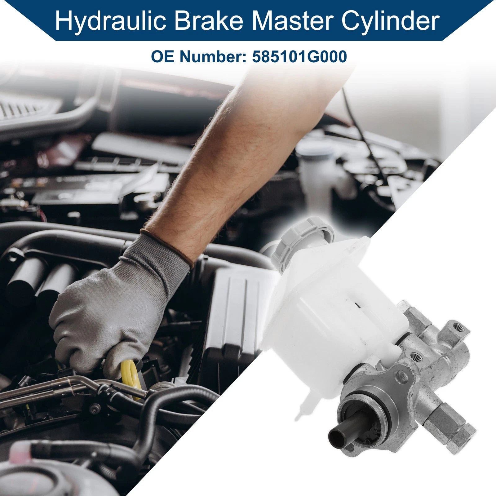 Brake Master Cylinder with Reservoir Replacement for Hyundai Accent (2006–2010)