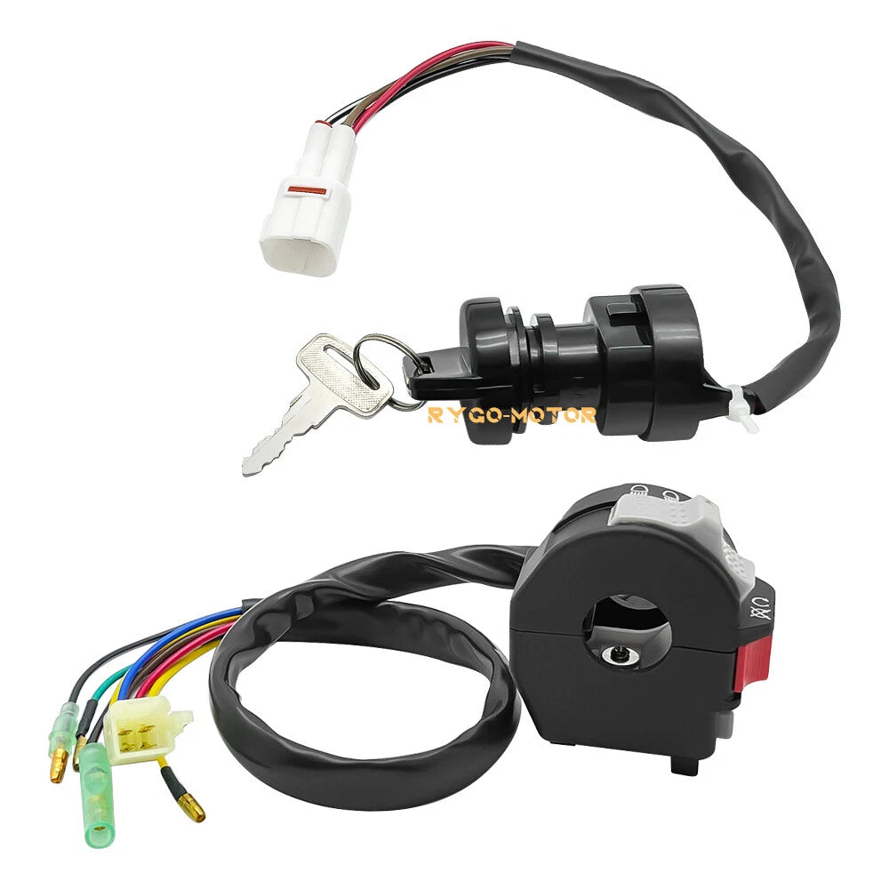 Start Stop Kill Switch & Ignition Key Switch for Yamaha Bear Tracker 250 (2000–2007)