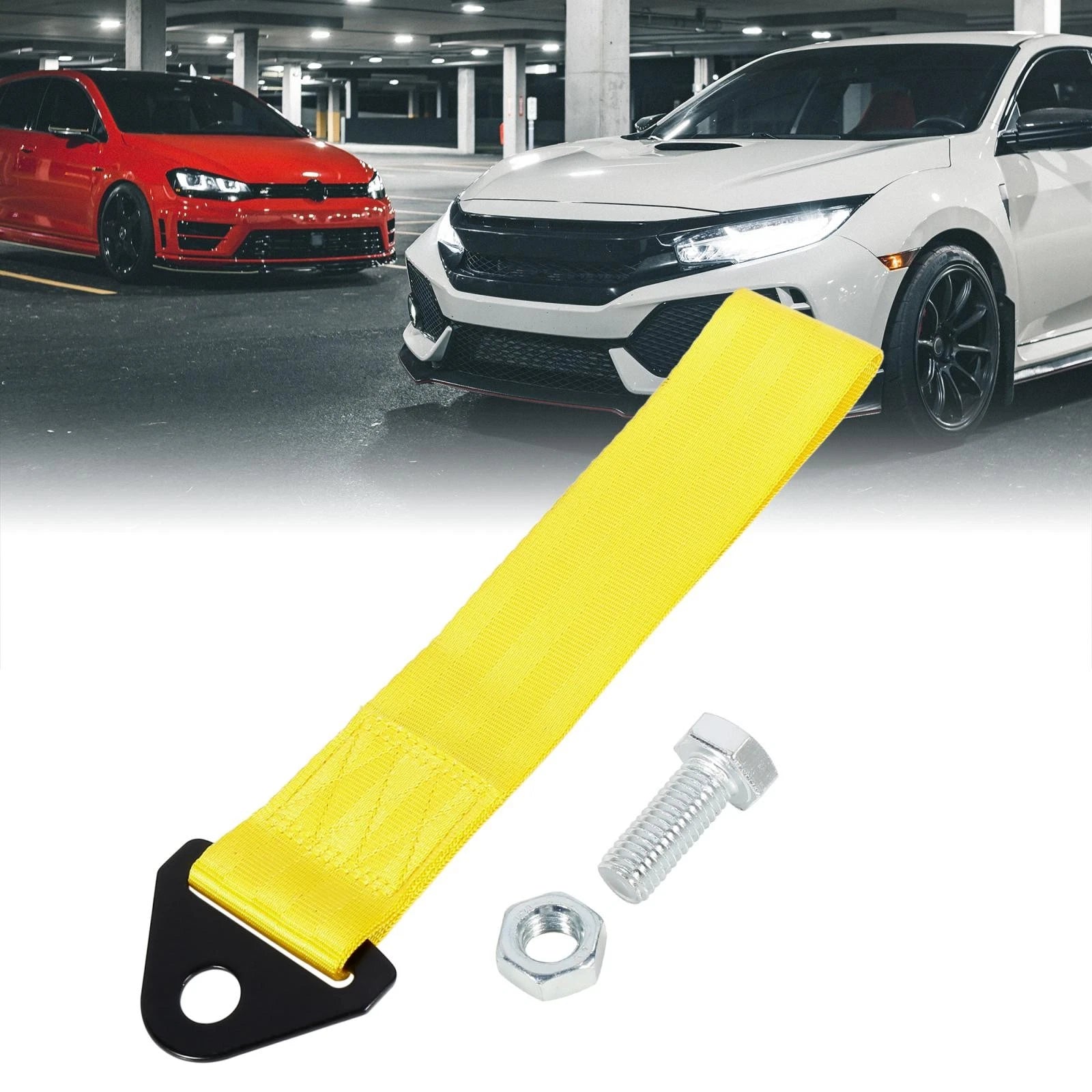Tow Towing Hook Bumper Strap Universal for Car Trailer (Universal)