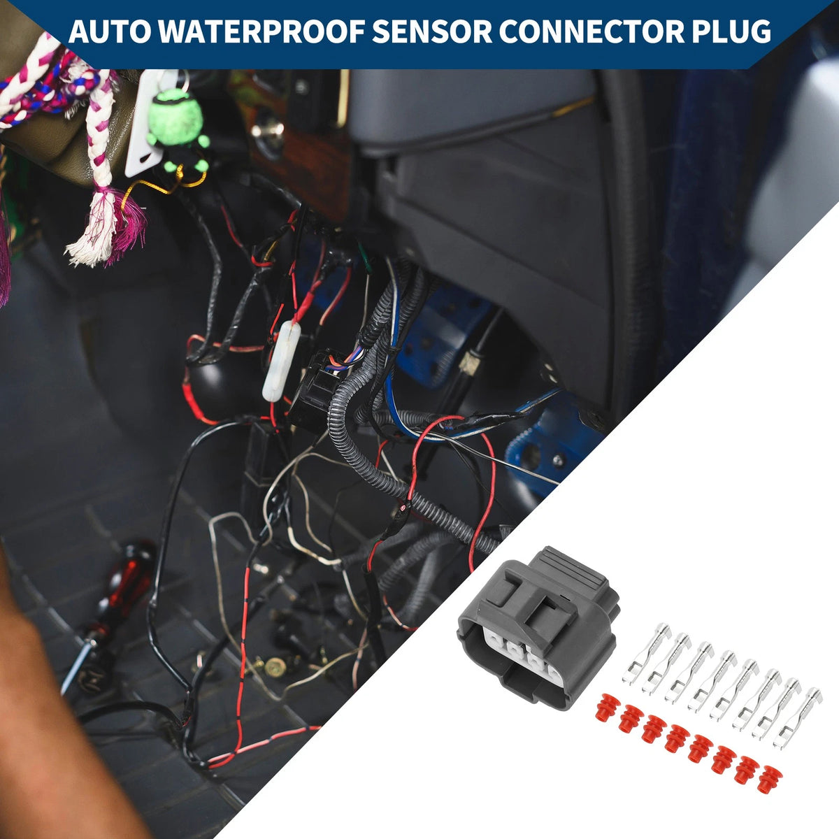 Waterproof Sensor Connector Plug Female 8 Pin for Honda 1 Set (2011–2015)
