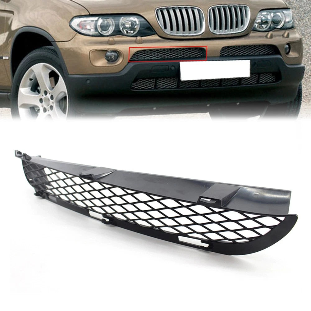 Front Grille Upper Bumper Mesh Grill Right Side for BMW X5 (2003–2006)