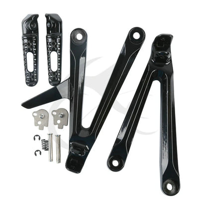 Rear Passenger Footrests Pegs Brackets for Honda CBR600RR (2005–2006)
