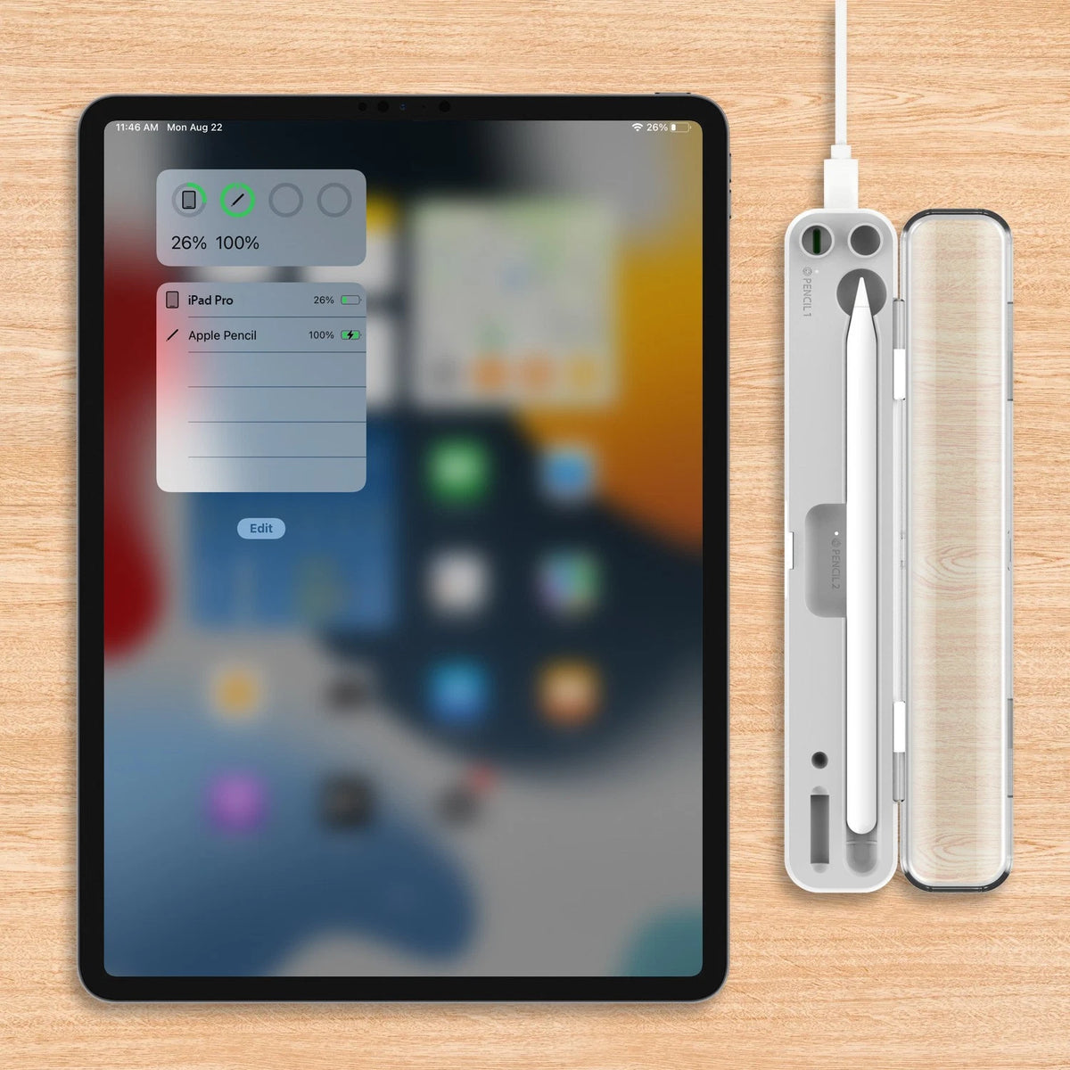 Wireless Charger Dock Holder for iPencil 2/1