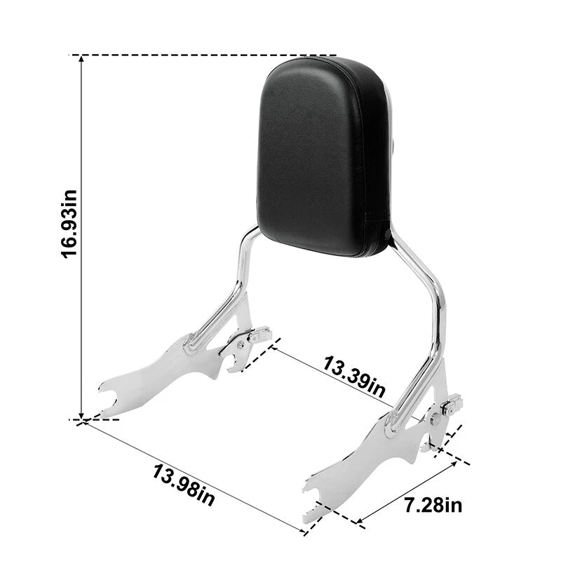 Sissy Bar Backrest & Docking Hardware for Harley Softail Fat Bob (2018–2025)