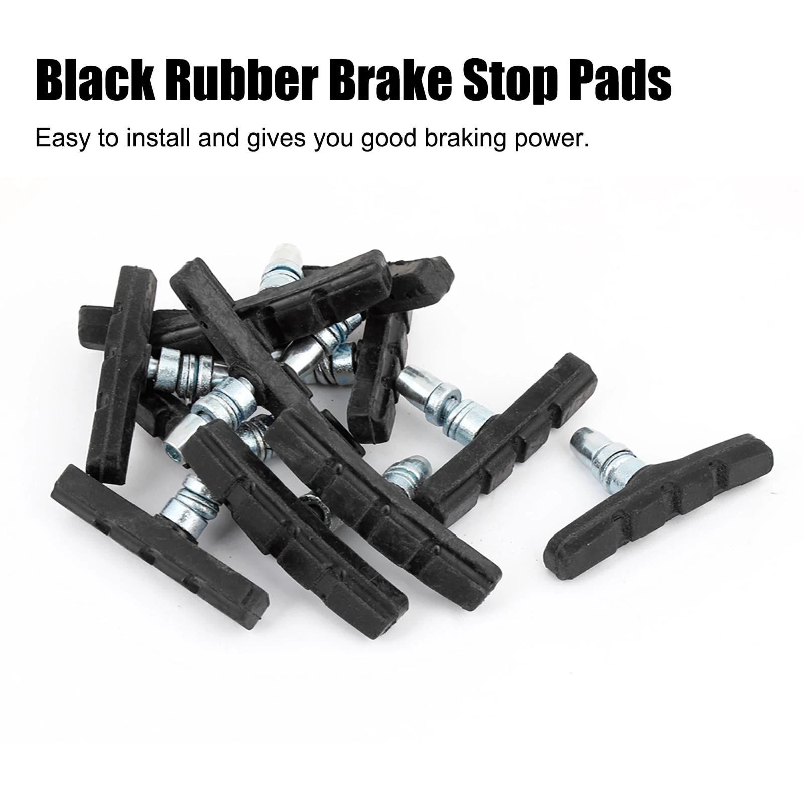 Brake Stop Pads Rubber Set 12 Pack for Mountain Bike (Any Year)