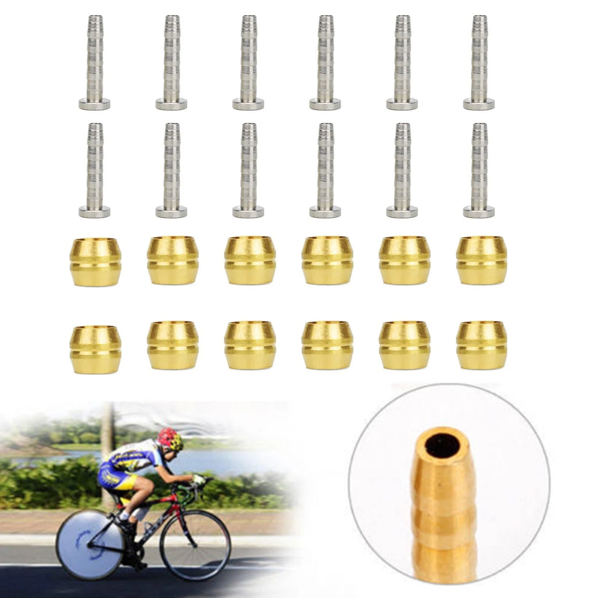 12PCS Brake Olive Barb for Hydraulic Disc Brake Hose