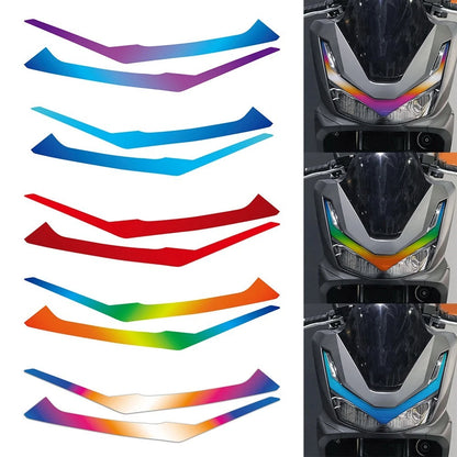 for Honda PCX160 Headlight Design Sticker V Stripe Clear Tint PVC Decal Type B