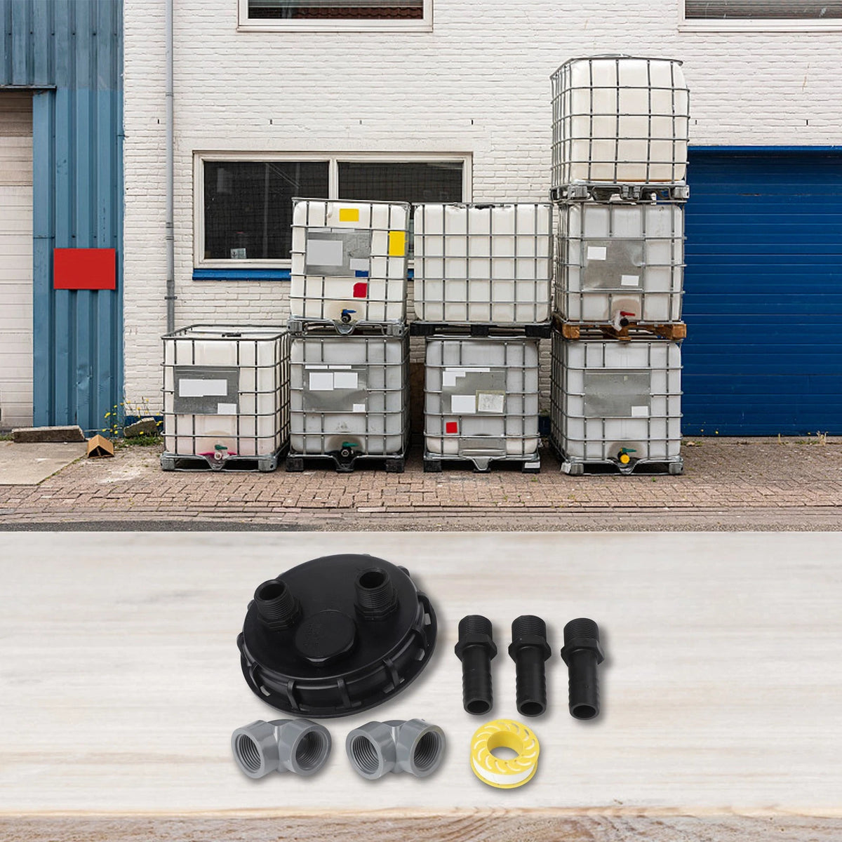 163mm IBC Cap with Rubber Seal for High Performance